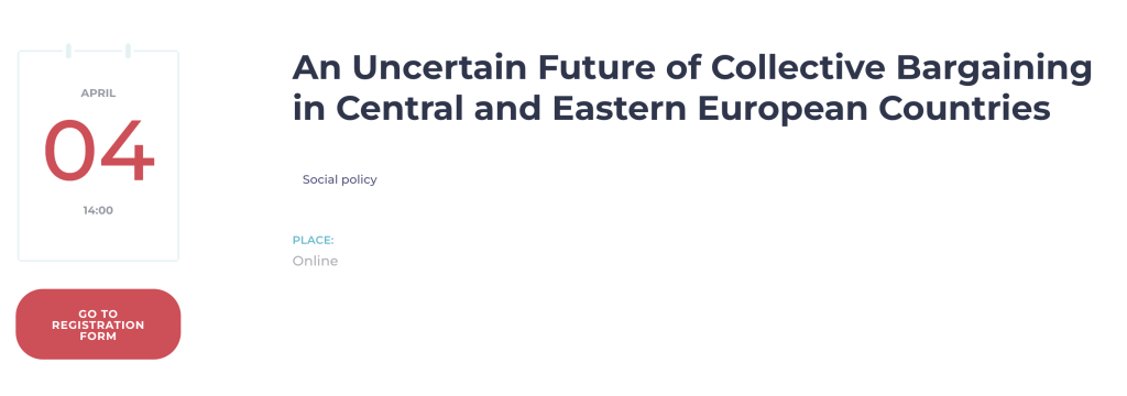 Seminar 'An Uncertain Future of Collective Bargaining in Central and Eastern European Countries'